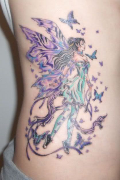 modern_fairy and butterfly_tattoo
