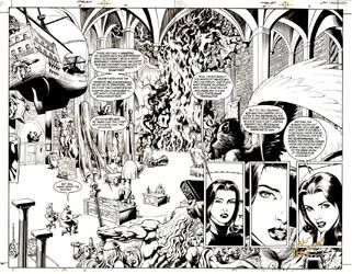 Lan Medina's work shows obvious elements of the traditional FIlipino comics art style (art from Fables #1, 2002)
