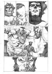 Leinil Francis Yu's more recent work shows a growing traditional Filipino comics art influence (art from Ultimate Wolverine vs. Hulk #3, 2009)