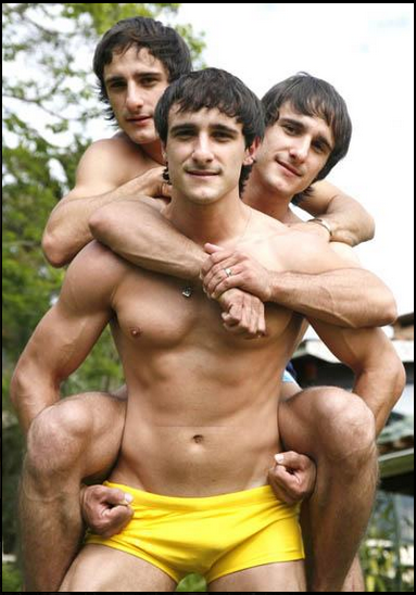 sexy brazilian male triplets