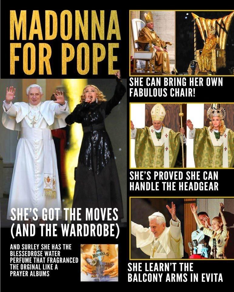 MADONNA FOR POPE