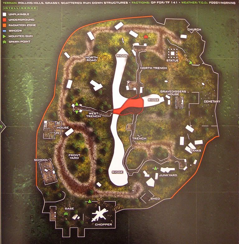 Wasteland Map Mw2