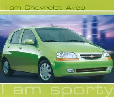 chevy aveo, photoshopped to be accessible & good-looking in here.