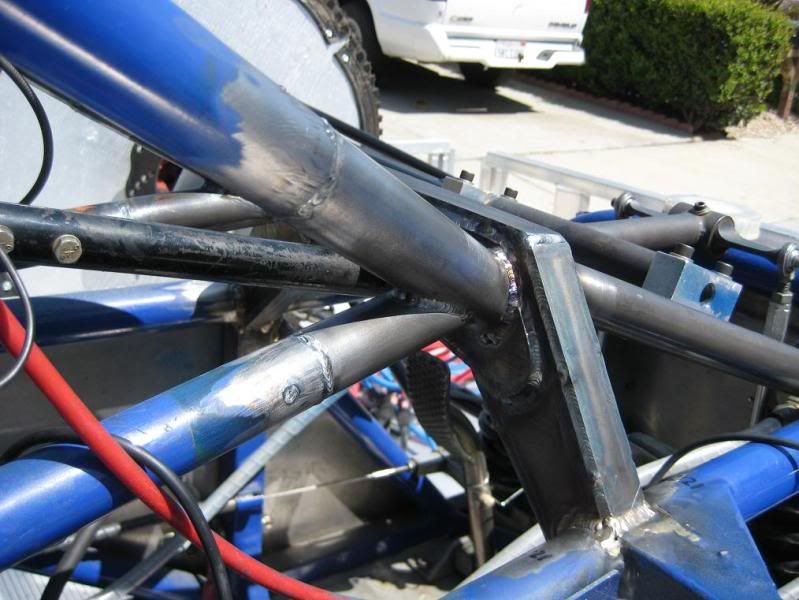 welding on a chassis that's been brazed racedeZert