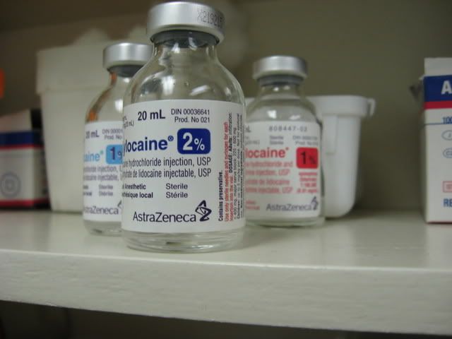 Xylocaine at the Assiniboine Clinic