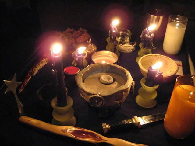 Lunar Eclipse Altar Candles