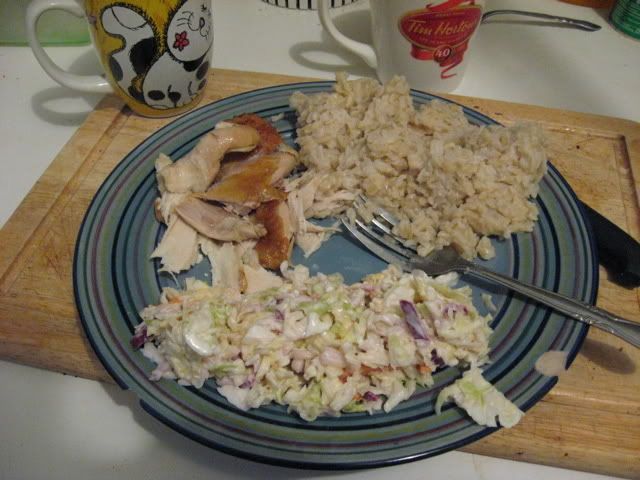 Chicken Dinner and Coleslaw