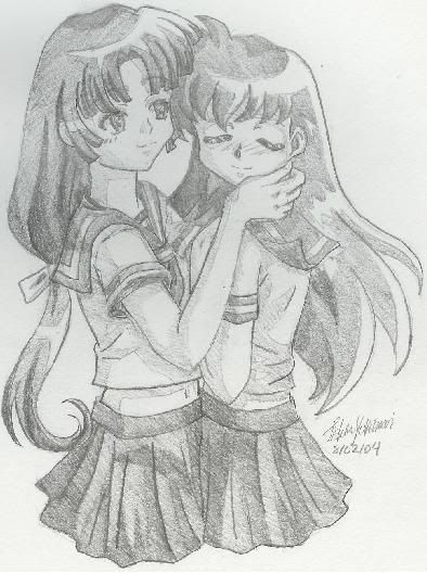 kagome and sango. are Sango and Kagome from