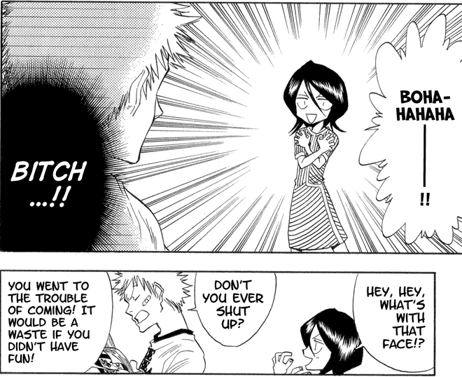 I think some scenes show Ichigo and Rukia's platonic relationship very well