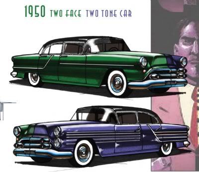 The 1950s TwoFace TwoTone Car