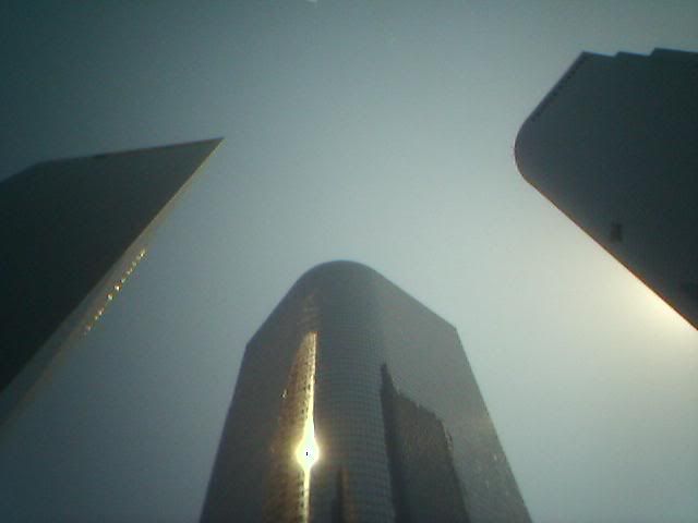 A trio of beautiful skyscrapers. I really love the architecture in downtown Los Angeles