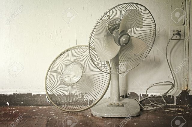 Dirty-on-old-electric-fan-Old-electric-f