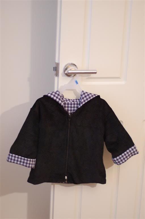 Black corduroy jacket - front