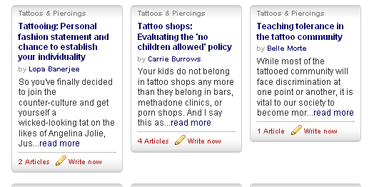 August 14, 2008, filed under Good News, Tattoos, Writing; No Comments.