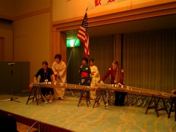 Libby and I performing at the Welcome Ceremony for the Mayor of Kauai.