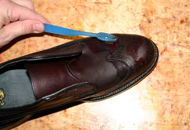 Removing Shiny Topcoat on Shoes / Keith Highlander Pictorial | Styleforum