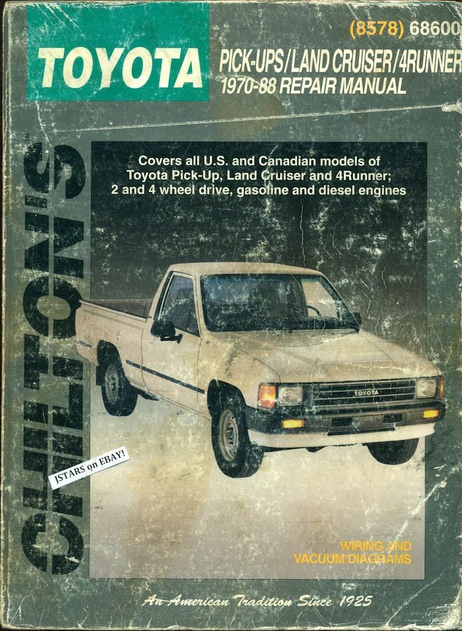 1986 4runner manual repair toyota truck #2