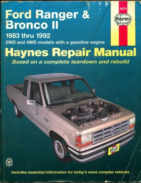 1987 ford bronco ii owners manual