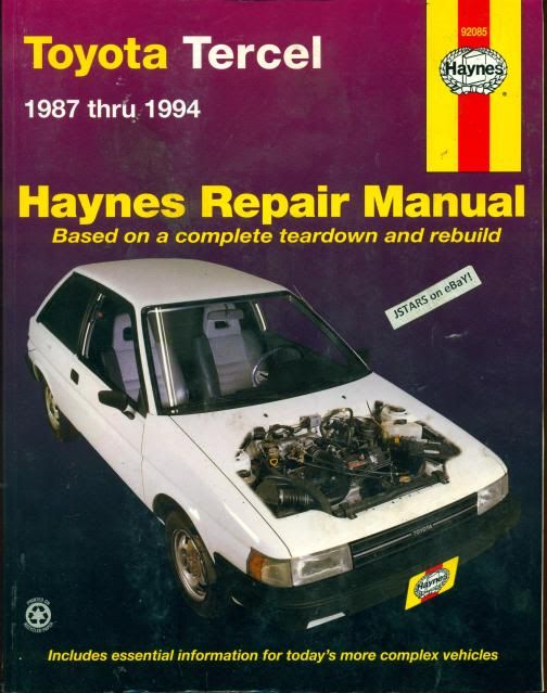 1997 toyota tercel repair manual free download #2