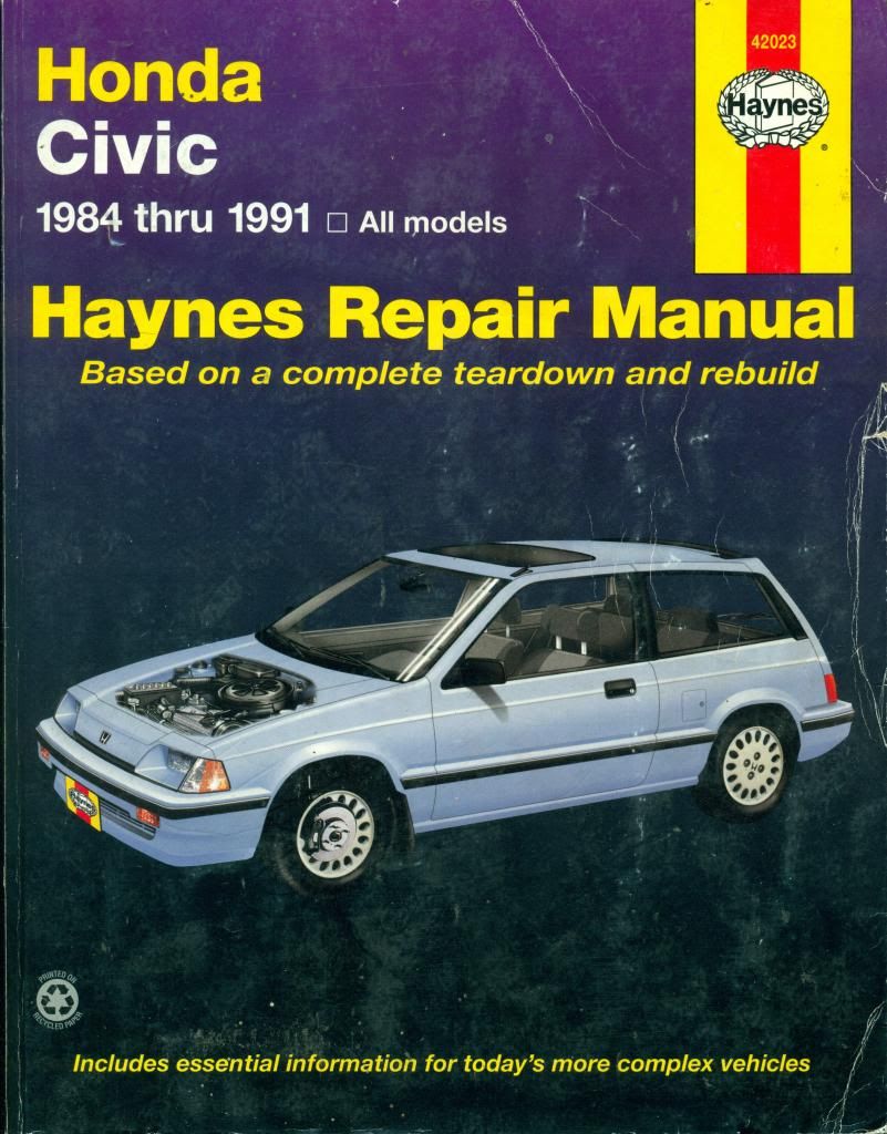 1989 Honda civic service manual free #7