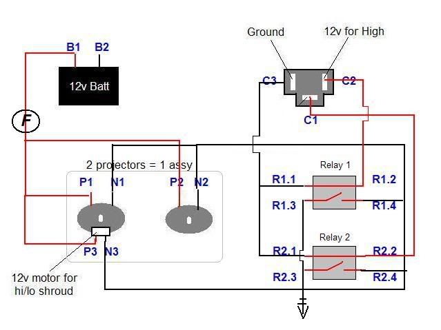 Help: Dual projector wiring Schematic - Club3G Forum : Mitsubishi