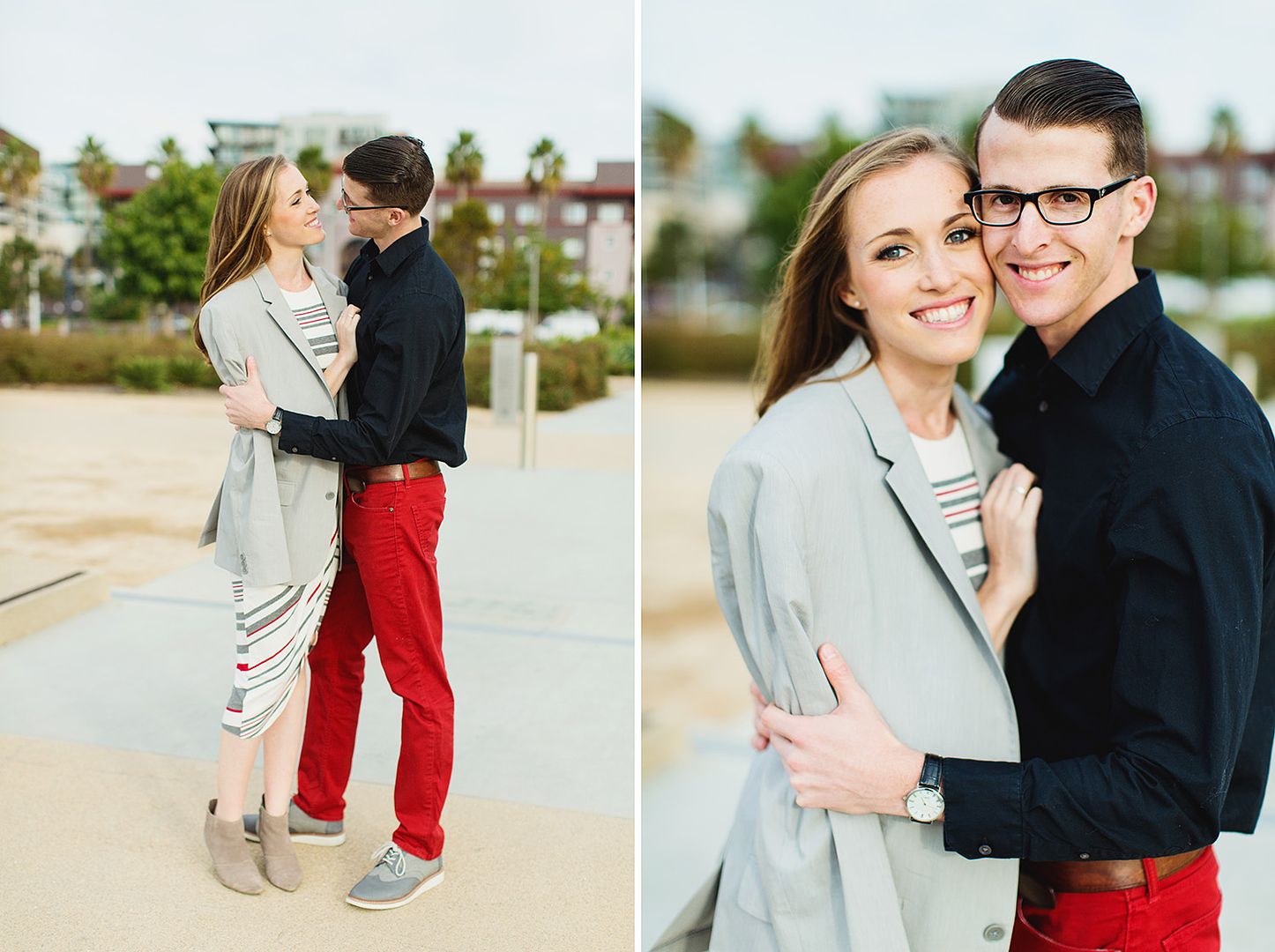 san diego engagement session waterfront park