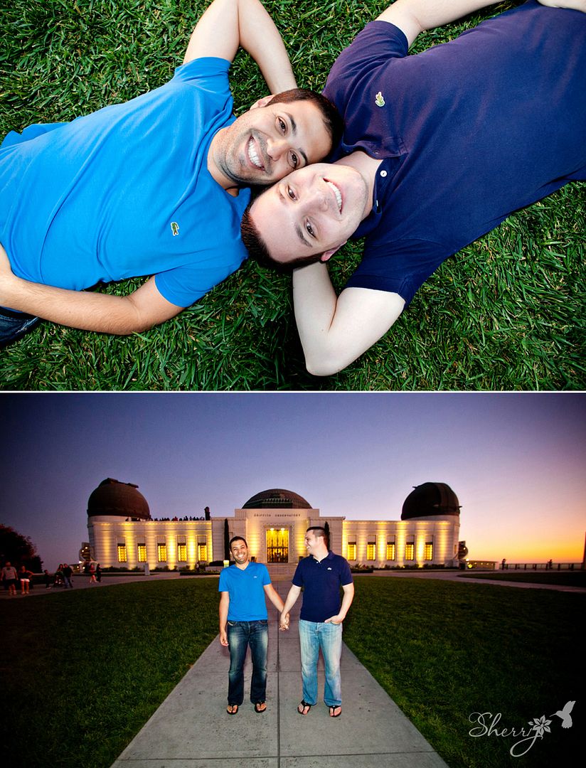 Griffith Observatory engagement photography