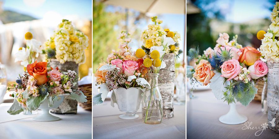 rose june centerpieces