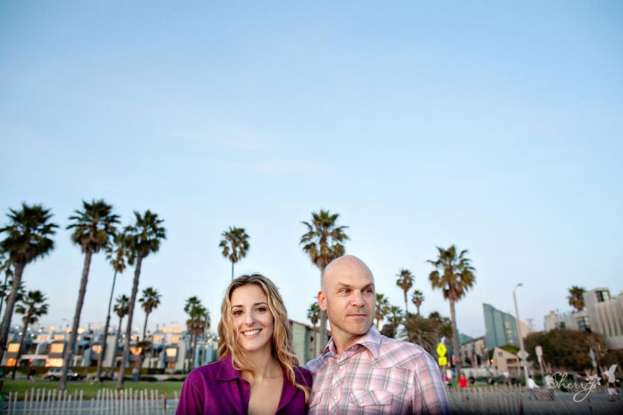 venice beach engagement photography