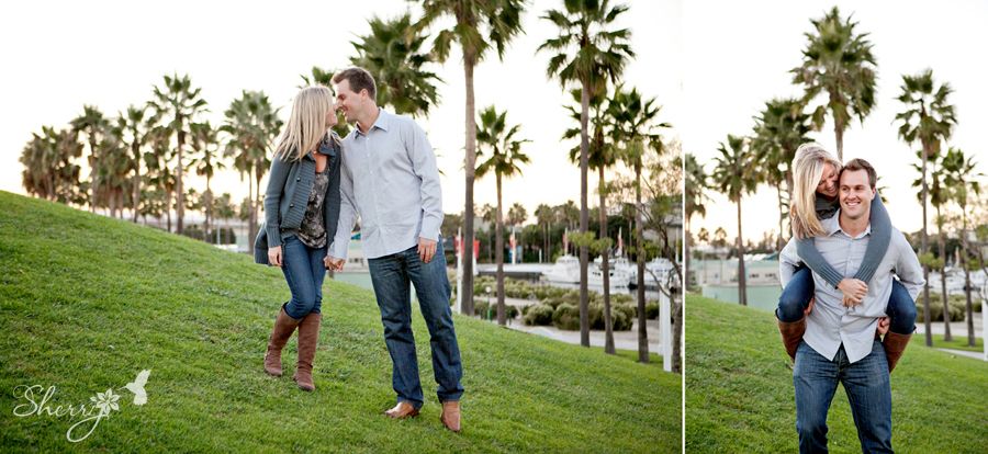 long beach engagement session