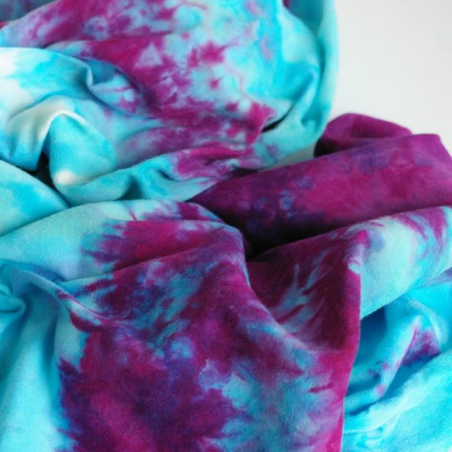 Infinite Swag :: Hand Dyed Jersey Cotton Circle Scarf (Summer Fruit)