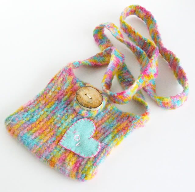 Resolve to Hone New Skills:: Felted Purse Made with BTRT Painted Yarn