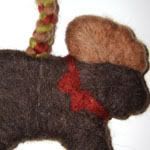 The Primitive Moose (Felted Ornament)