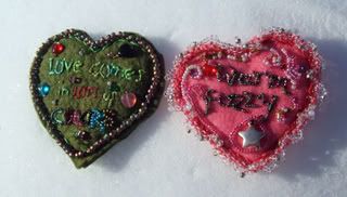 Valentine, bead, embroidery ,craft