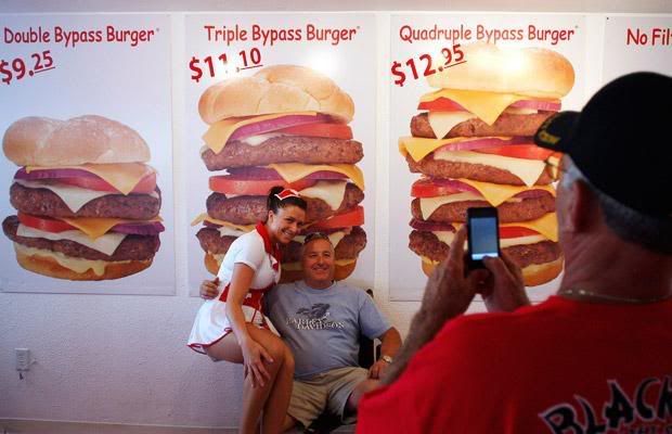 super stack heart attack burger vortex. Grill,the; super-stack heart