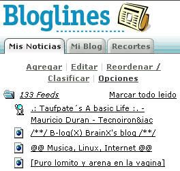 Bloglines en español