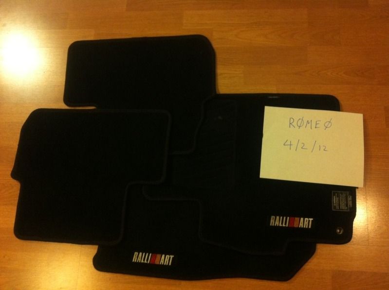 FS Ralliart Floor Mats Mitsubishi Lancer Evolution Forum