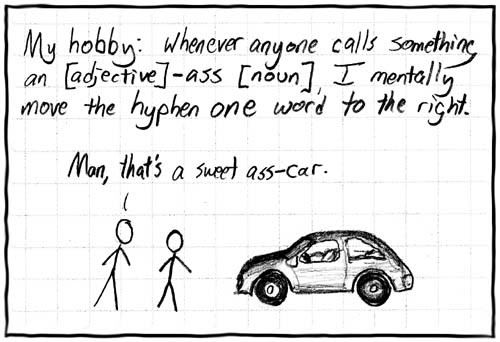 XKCD Hyphen Comic