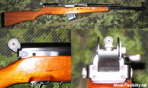 Tech Sights Rear Aperature Sight for SKS installed