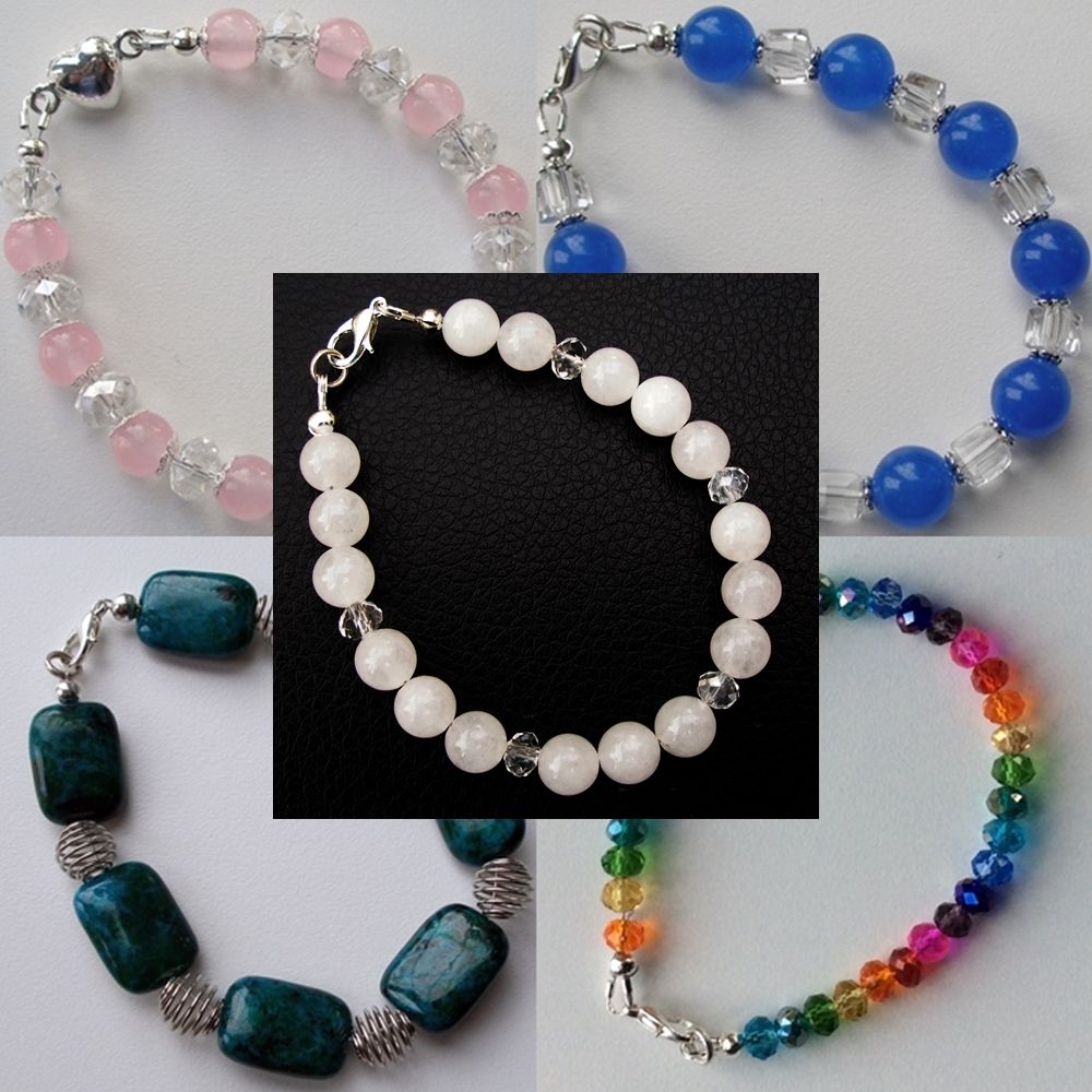 Rainbow bracelet, 6mm Crystal Rondelle beads UK Seller New