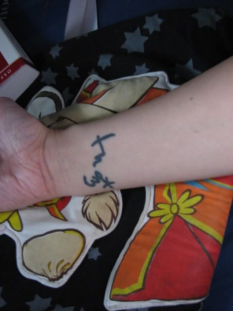 this is my wrist tattoo Posted Image i love it