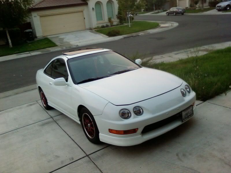 My first car was a 95 frost white integra LS which i loved to death