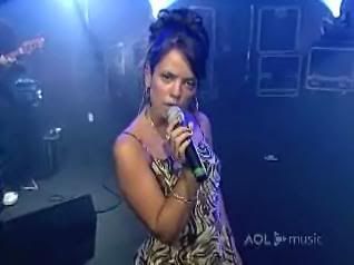 Lily Allen in AOL Music's studios