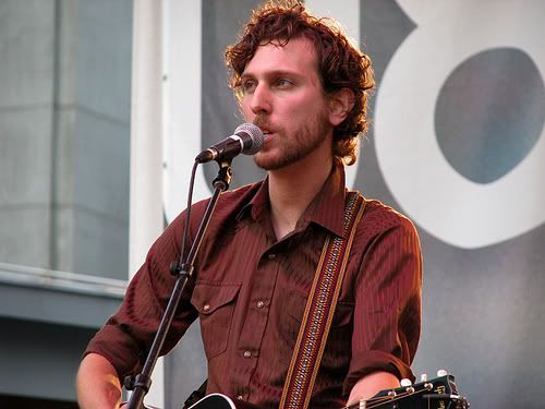 Great Lake Swimmers @ Yonge Dundas Square: photo by Michael Ligon