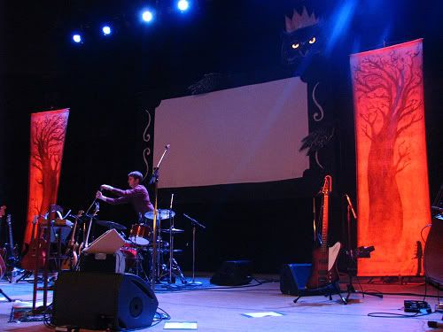 Neko Case - stage set @ Massey Hall: photo by Michael Ligon