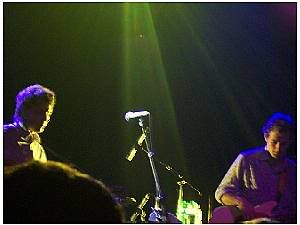 Jeff Tweedy and John Stirrat of Wilco at The Mod Club Theatre(Toronto, Ontario), August 3, 2004: photo by me, Mike Ligon, one of my few pics that came out half way decent...