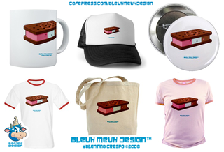 PKawaii Neapolitan Ice Cream Merch  by Valentina Crespo