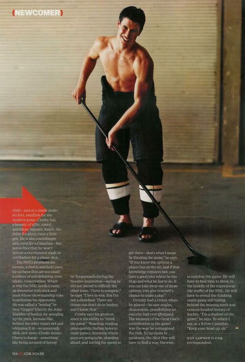 sidney crosby shirtless. Sidney Crosby decides to shed his shirt for a couple of pictures in GQ (Guys 
