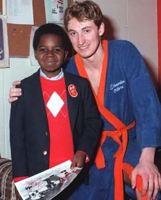 Wayne Gretzky and Gary Coleman