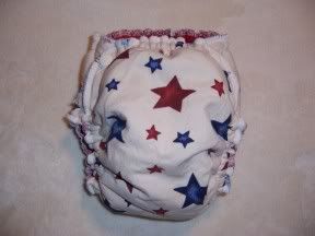 USA Stars Serged Heavy Wetter Fitted size Large Side Snap